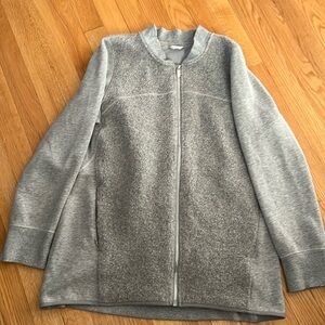 Lululemon Stand out Sherpa lightweight‎ grey zipped jacket
